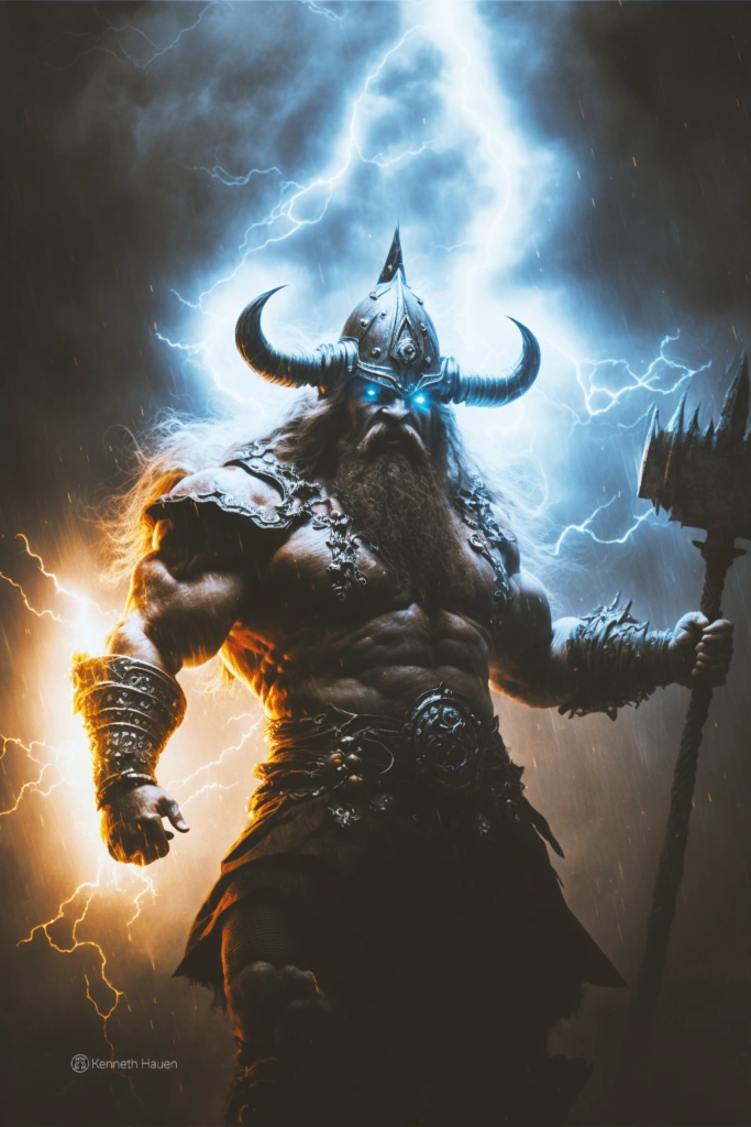 Digital Art - Viking with weapon - in Fire and Ice Saga. Episode 4