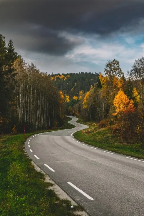 Komposisjon i fotografi: En guide til visuell historiefortelling 15 Bildet er tatt i Valebø, Skien mot Nordagutu en vakker og koselig høstdag :)