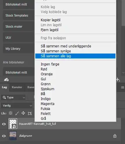 En nybegynner guide i Adobe Photoshop 10 Nybegynner guide i Adobe Photoshop - Slå sammen alle lag
